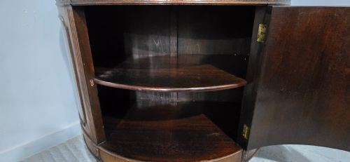 NICE QUALITY MAHOGANY DEMI LUNE CABINET - ADDITIONAL PHOTO 7