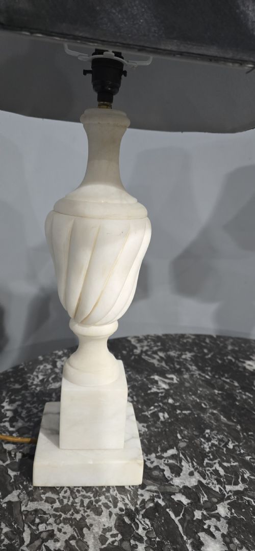 WONDERFUL PAIR MARBLE TABLE LAMPS - ADDITIONAL PHOTO 5