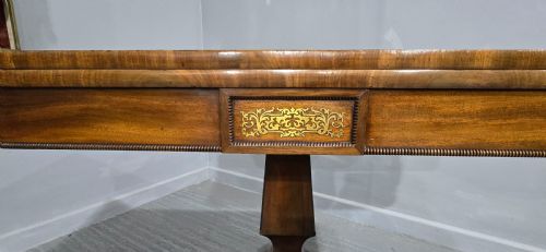 FINE REGENCY BRASS INLAID CARD TABLE - ADDITIONAL PHOTO 7