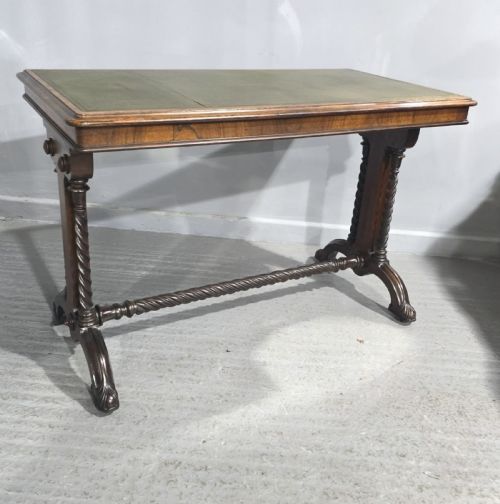 SUPERB REGENCY ROSEWOOD LIBRARY WRITING TABLE