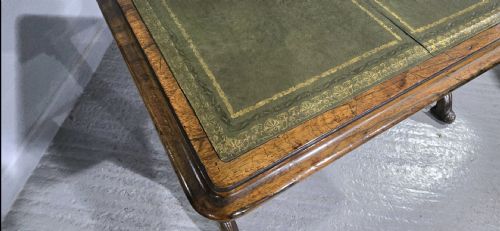 SUPERB REGENCY ROSEWOOD LIBRARY WRITING TABLE - ADDITIONAL PHOTO 1