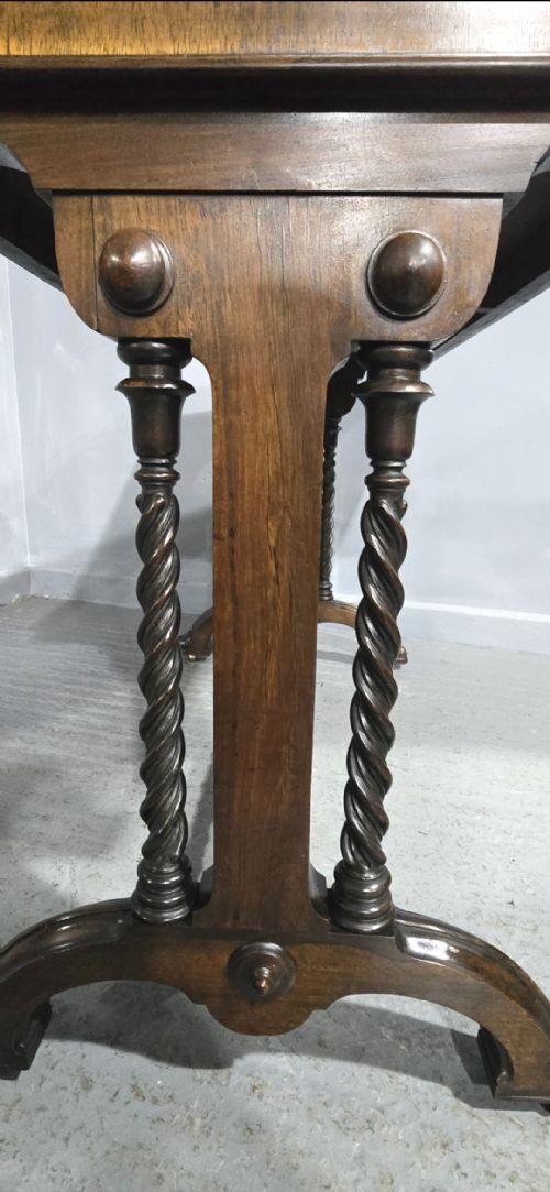 SUPERB REGENCY ROSEWOOD LIBRARY WRITING TABLE - ADDITIONAL PHOTO 5