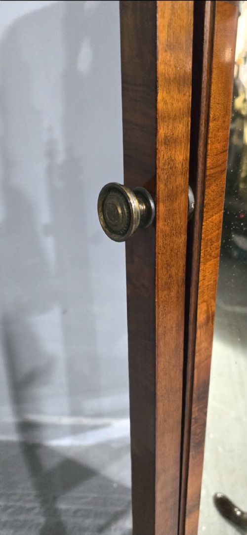 SUPER BURR WALNUT CHEVAL MIRROR - ADDITIONAL PHOTO 2