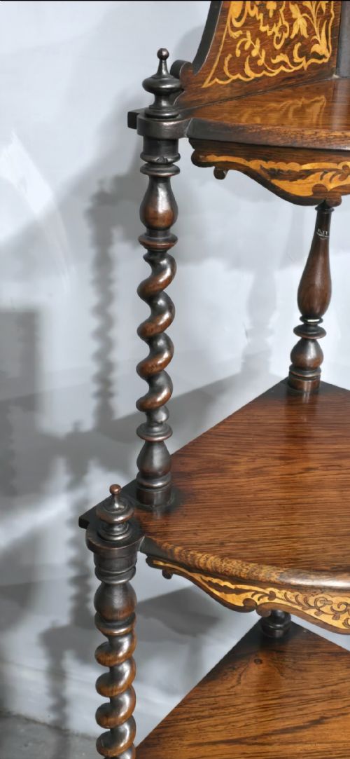 OUTSTANDING PAIR VICTORIAN CORNER STANDS - ADDITIONAL PHOTO 6