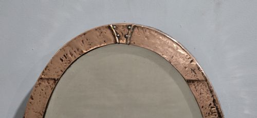 ART AND CRAFTS COPPER MIRROR - ADDITIONAL PHOTO 2