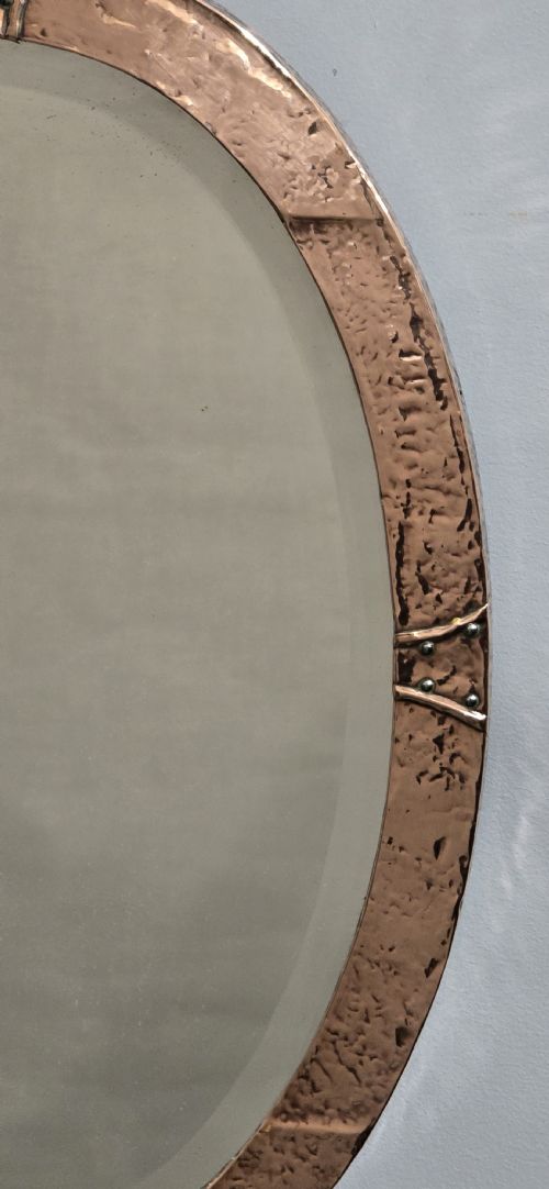 ART AND CRAFTS COPPER MIRROR - ADDITIONAL PHOTO 3