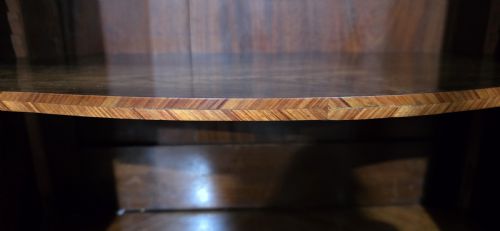 OUTSTANDING FRENCH SERPENTINE SIDE CABINET - ADDITIONAL PHOTO 12