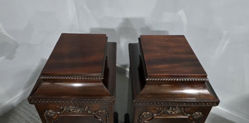 SUPER PAIR REGENCY MAHOGANY SIDE CABINETS - ADDITIONAL PHOTO 19