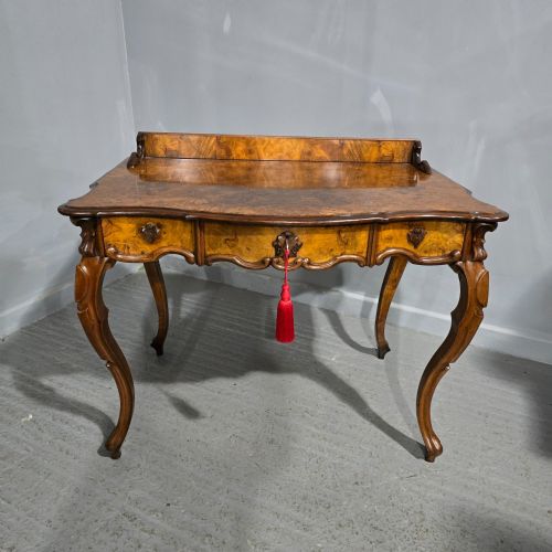 fig 1. Superb Burr Walnut Dressing Side Table