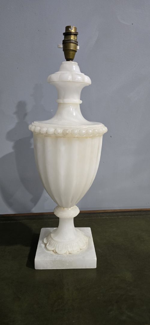 LARGE ALABASTER TABLE LAMP - ADDITIONAL PHOTO 6