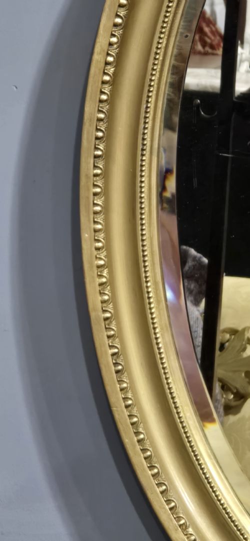 VICTORIAN OVAL GILT MIRROR - ADDITIONAL PHOTO 2