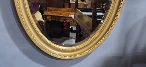 VICTORIAN OVAL GILT MIRROR - ADDITIONAL PHOTO 6