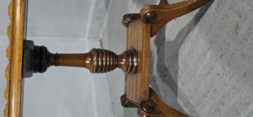 PAIR ENGLISH WALNUT INLAID WINE TABLES - ADDITIONAL PHOTO 2