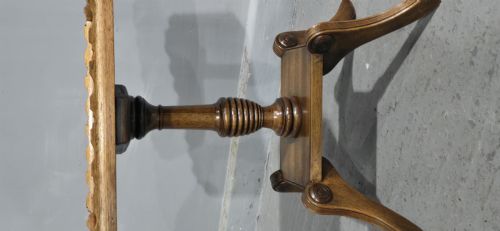 PAIR ENGLISH WALNUT INLAID WINE TABLES - ADDITIONAL PHOTO 4