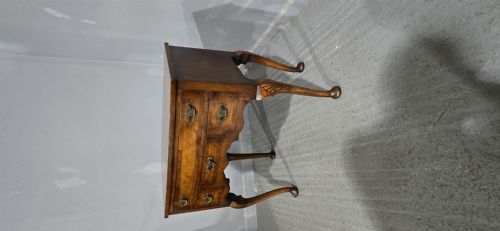 BURR WALNUT QUEEN ANNE LOW BOY - ADDITIONAL PHOTO 1