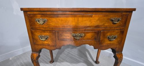 BURR WALNUT QUEEN ANNE LOW BOY - ADDITIONAL PHOTO 7