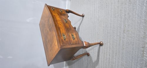 BURR WALNUT QUEEN ANNE LOW BOY - ADDITIONAL PHOTO 13
