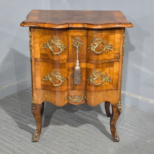 fig 1. Small Maltese Walnut Commode Chest of Drawers