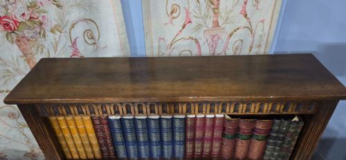 SOLID OAK OPEN ADJUSTABLE LIBRARY BOOKCASE - ADDITIONAL PHOTO 5