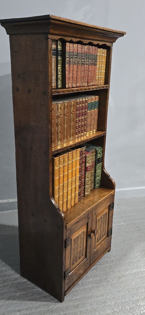 SOLID OAK OPEN BOOKCASE - ADDITIONAL PHOTO 1