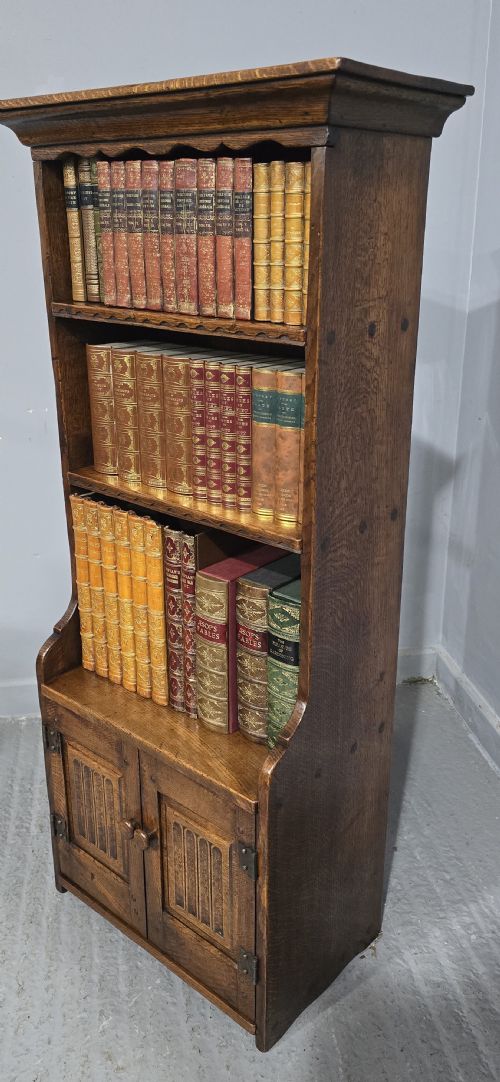 SOLID OAK OPEN BOOKCASE - ADDITIONAL PHOTO 3