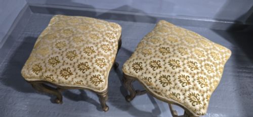 PAIR FRENCH GILT STOOLS - ADDITIONAL PHOTO 7