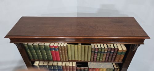 VICTORIAN MAHOGANY OPEN ADJUSTABLE LIBRARY BOOKCASE - ADDITIONAL PHOTO 4