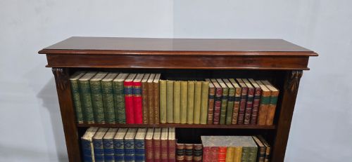 VICTORIAN MAHOGANY OPEN ADJUSTABLE LIBRARY BOOKCASE - ADDITIONAL PHOTO 5