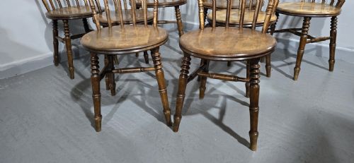 SUPER SET EIGHT KITCHEN FARMHOUSE CHAIRS - ADDITIONAL PHOTO 2