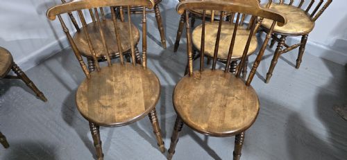 SUPER SET EIGHT KITCHEN FARMHOUSE CHAIRS - ADDITIONAL PHOTO 4