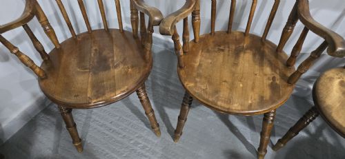 SUPER SET EIGHT KITCHEN FARMHOUSE CHAIRS - ADDITIONAL PHOTO 7
