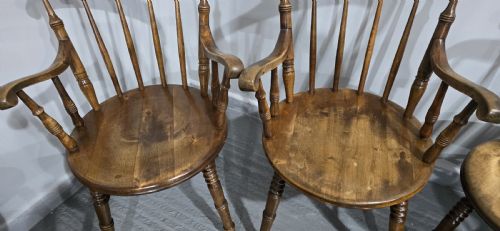 SUPER SET EIGHT KITCHEN FARMHOUSE CHAIRS - ADDITIONAL PHOTO 8