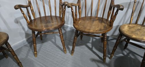 SUPER SET EIGHT KITCHEN FARMHOUSE CHAIRS - ADDITIONAL PHOTO 9