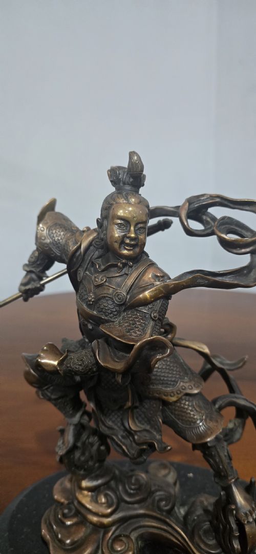 BRONZE SCULPTURE 'NE ZHA' - ADDITIONAL PHOTO 3