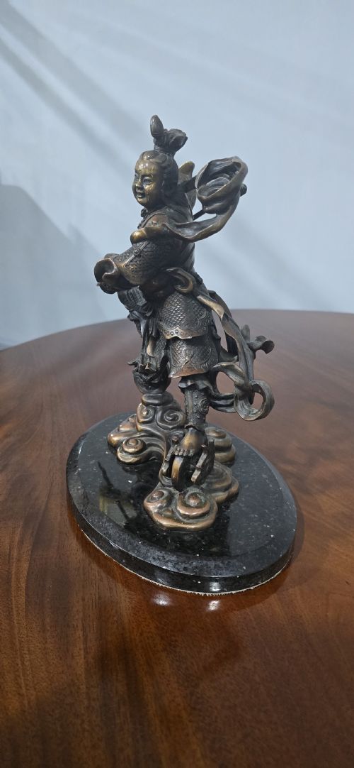 BRONZE SCULPTURE 'NE ZHA' - ADDITIONAL PHOTO 6