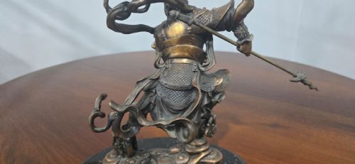 BRONZE SCULPTURE 'NE ZHA' - ADDITIONAL PHOTO 10