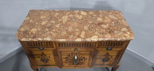 SUPERB FRENCH INLAID COMMODE CHEST OF DRAWERS - ADDITIONAL PHOTO 4