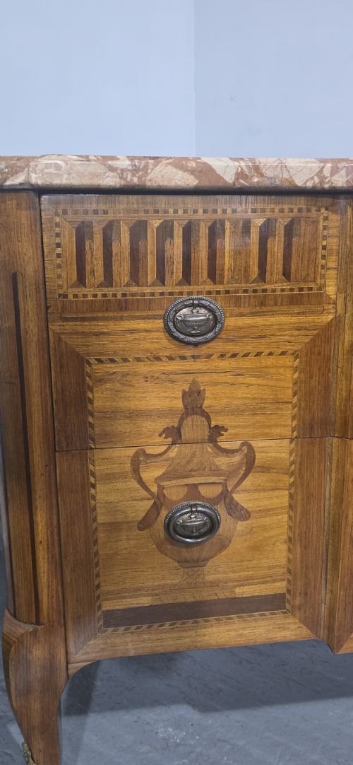 SUPERB FRENCH INLAID COMMODE CHEST OF DRAWERS - ADDITIONAL PHOTO 8