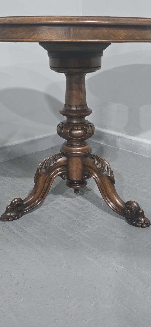 VICTORIAN WALNUT SWIVEL LIBRARY TABLE - ADDITIONAL PHOTO 2