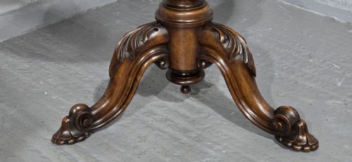 VICTORIAN WALNUT SWIVEL LIBRARY TABLE - ADDITIONAL PHOTO 3