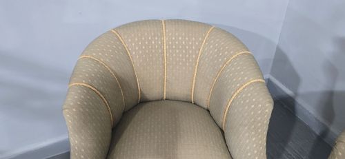 FINE PAIR FRENCH WALNUT TUB CHAIRS - ADDITIONAL PHOTO 6
