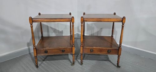 EXCELLENT PAIR REGENCY LAMP TABLES - ADDITIONAL PHOTO 2