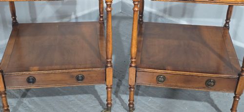 EXCELLENT PAIR REGENCY LAMP TABLES - ADDITIONAL PHOTO 5