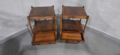 EXCELLENT PAIR REGENCY LAMP TABLES - ADDITIONAL PHOTO 9