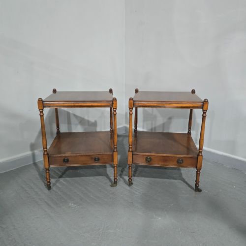 EXCELLENT PAIR REGENCY LAMP TABLES - ADDITIONAL PHOTO 1