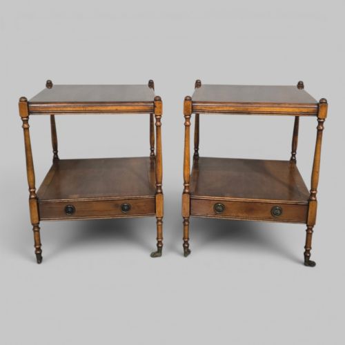 EXCELLENT PAIR REGENCY LAMP TABLES