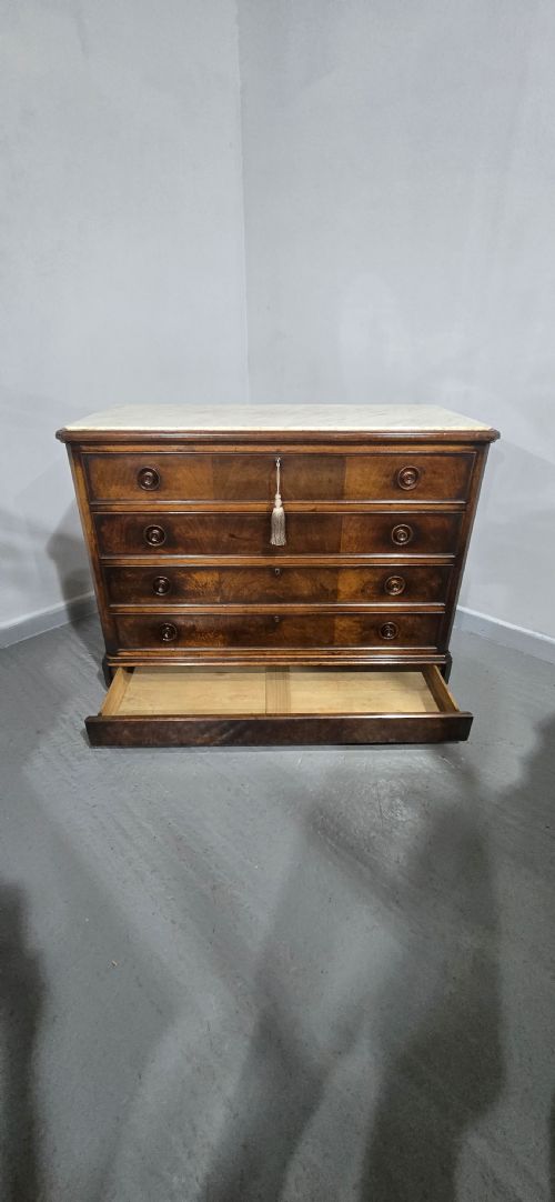 SUPERB FRENCH WALNUT COMMODE CHEST OF DRAWERS - ADDITIONAL PHOTO 10