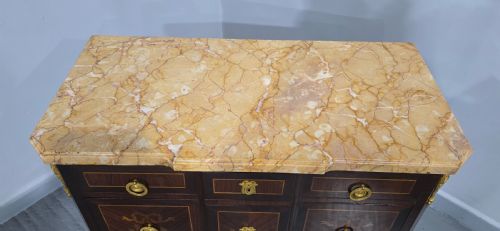 EXCELLENT QUALITY FRENCH MARQUETRY COMMODE CHEST OF DRAWERS - ADDITIONAL PHOTO 8