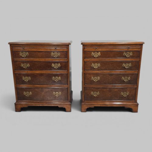 Excellent Pair Burr Walnut Chests of Drawers