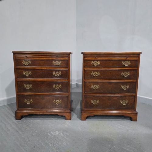fig 1. Excellent Pair Burr Walnut Chests of Drawers